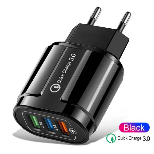 QC 3.0 USB Charger Quick Charge 3.0 4.0 For Phone USB Adapter for iPhone Tablet Portable Wall Mobile Phone Charger Fast Charger