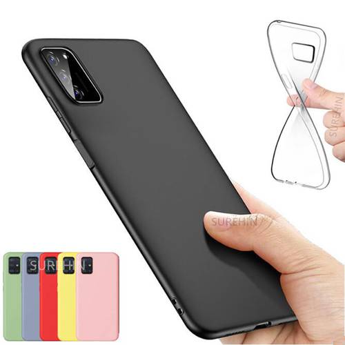soft case for Samsung galaxy A41 cover black red green yellow pink clear transparent silicone cover for samsung galaxy A41 case