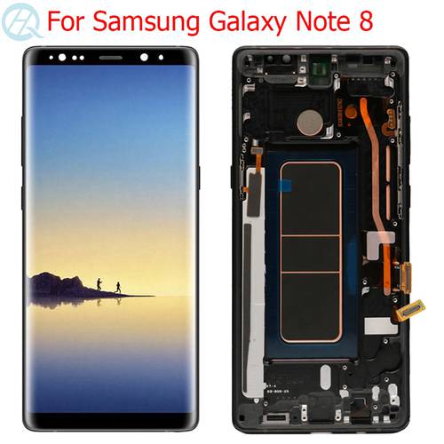 Original Note 8 LCD For Samsung Galaxy Note 8 Display With Frame 6.3