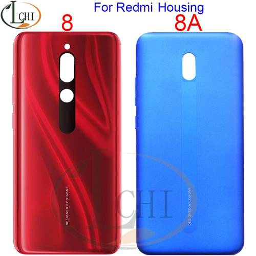 New For Xiaomi Redmi 8 8a Battery Cover Back Glass Panel Rear Housing case For Redmi 8A Housing 8 Back Battery Cover Door