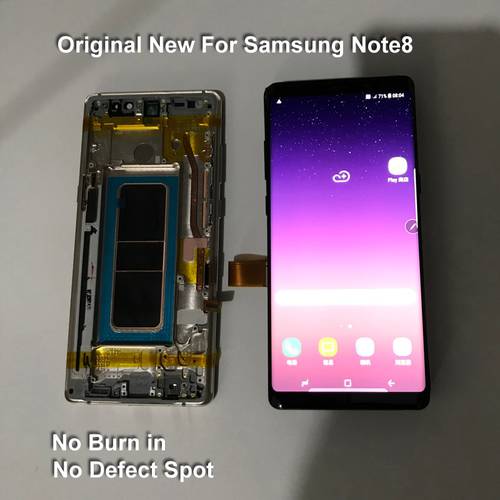 ORIGINAL New 6.3&39&39 SUPER AMOLED LCD for SAMSUNG GALAXY Note 8 Note8 Display Touch Screen Digitizer Assembly No burn