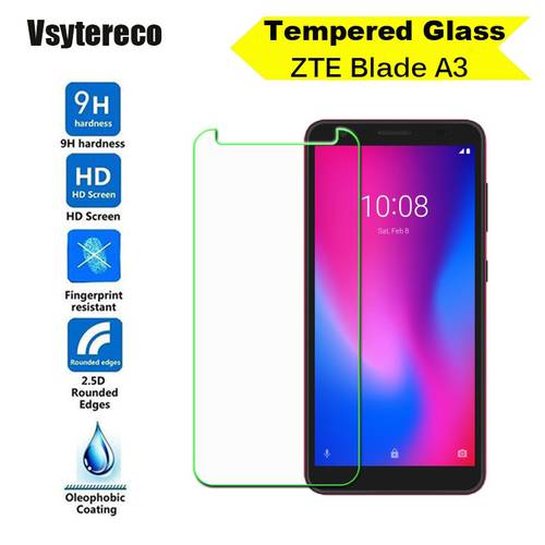 Tempered Glass For ZTE BLADE A3 2019 Glass Screen Protector 2.5D 9H Tempered Glass For ZTE BLADE A3 2020 Protective Phone Film