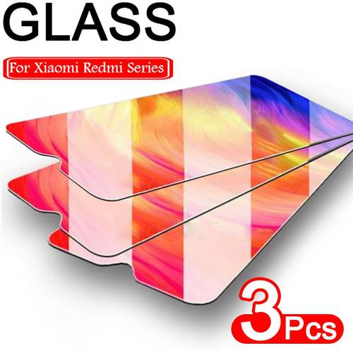 3PCS Full Cover Tempered Glass On For Xiaomi Redmi Note 11 10 9 8 7 6 Pro Protective Screen Protector For Redmi K20 Glass Film