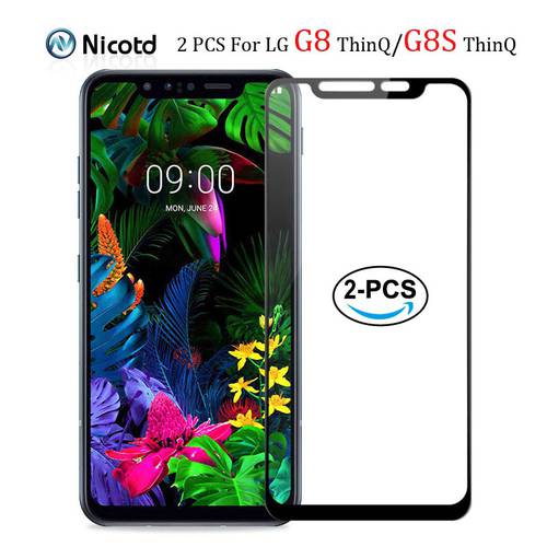 2pcs Full Cover Screen Protector Glass For LG G8S G8 ThinQ 9H Tempered Glass For LG G8s ThinQ G8 ThinQ Screen Protective Film