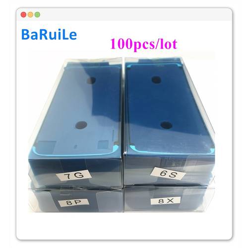 BaRuiLe 100pcs Waterproof 3M Adhesive for iPhone 6S 7 8 Plus X 8P XS Max XR 11 12 XSM Sticker LCD Screen Frame Tape Repair Parts