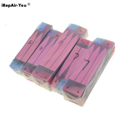 500PCS Orginal Battery Adhesive Sticker Strips For iPhone X 8 76 6s Plus 5 5s 5c Double Tape Pull Trip Glue Replacement Parts