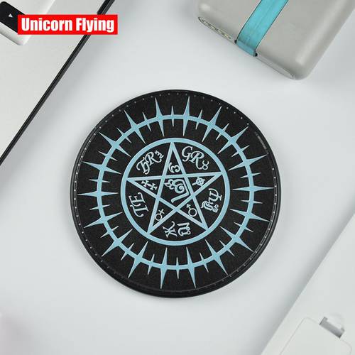 Magic Circle Design 10W Qi Wireless Charger For iPhone Samsung Xiaomi Huawei Part of Phone Models Phone Charging Pad