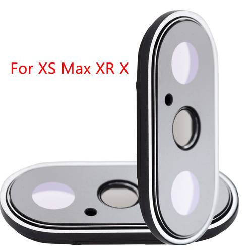 Back Rear Camera Glass Lens Ring Cover With Frame Holder For iPhone X Xr Xs Max Camera Glass Lens + Frame Parts