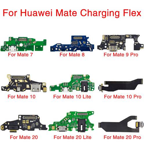 1pcs Charging Flex Cable For Huawei Mate 7 8 9 10 20 Pro Charger Port USB Dock Connector Replacement Parts For Mate 9 10 20 Lite