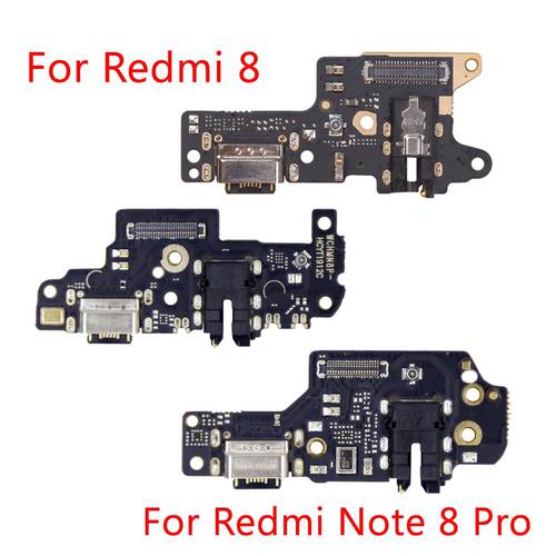 Charging Port Connector Board Parts Flex Cable With Microphone Mic For XiaoMi Redmi Note 8 8 Pro