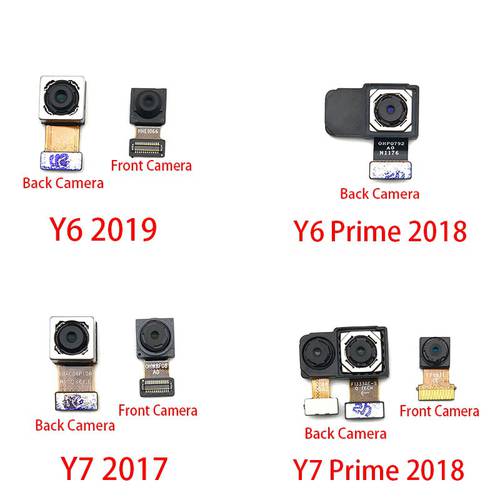 Front Small Facing Camera + Rear Big Main Camera Module Flex Cable For Huawei Y6 Prime Y7 Pro Y9 2018 2019