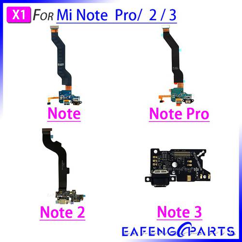 USB Charger Port PCB Board Ribbon Flex for Xiaomi Mi Note 2 3 Pro Charging Flex Cable Dock Connector Repair Parts