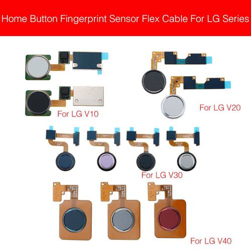 Home Button FingerPrint Flex Cable For LG V50 V10 V20 V30 V35 V40 Sensor Finger Reader Touch Key Flex Ribbon Replacement Parts