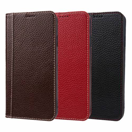 YXAYN 100% luxurious Genuine leather Flip cover Phone Case Wallet Back Cove For iPhone13 X XR XS 8 7 Plus 11 Pro MAX