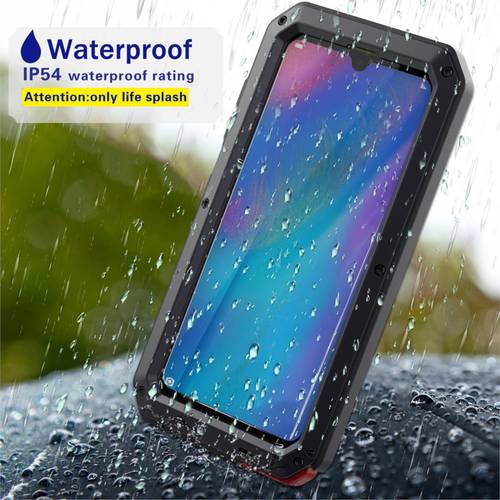 Heavy Duty Protection Doom armor Metal Aluminum phone Case for Huawei Mate 20 Pro P30 Pro Cases Shockproof Dustproof Cover