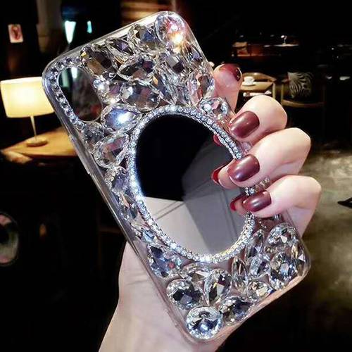 Sunjolly Mirror 3D Diamond Case for Samsung Galaxy M30S M31 M21 A20S A10S A01 A11 A21 A31 A41 Rhinestone Phone Case Cover coque
