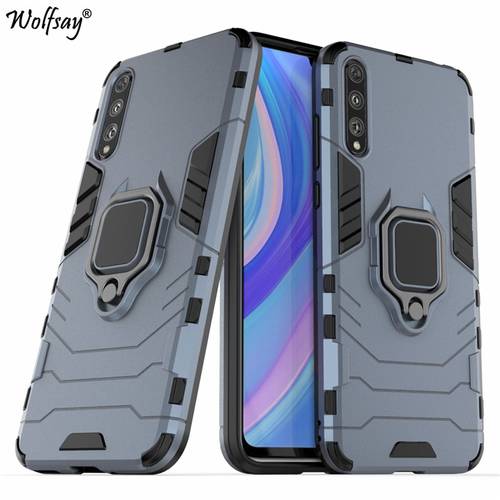 For Huawei Y8p Case Huawei Y8p AQM-LX1 Goyar Armor Magnetic Suction Stand Shockproof Full Edge Cover For Huawei Y8p Y7p Y9S 2020