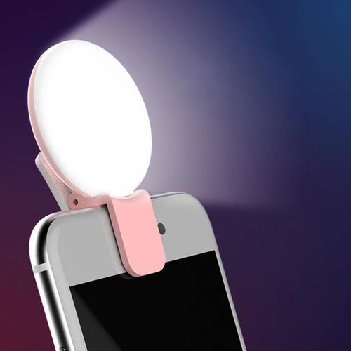 SF02 Portable Rechargeable Mobile Phone Photo Selfie LED Fill Light with Clip
