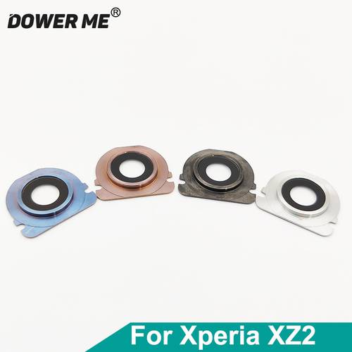 Dower Me Rear Back Camera Lens Len With Metal Frame Ring For Sony Xperia XZ2 H8296 H8266 H8276 H8216 SO-03K 702SO SOV37