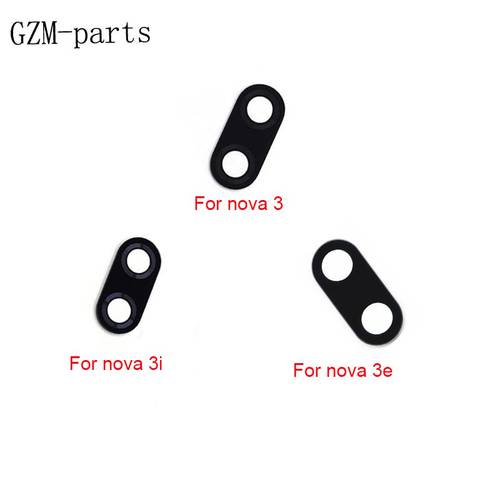 GZM-parts 1 Piece For Huawei nova 2 2S 2i 2 plus 2 lite 3 3i 3E 4 4E Rear Back Camera Glass Lens with Adhesive Sticker