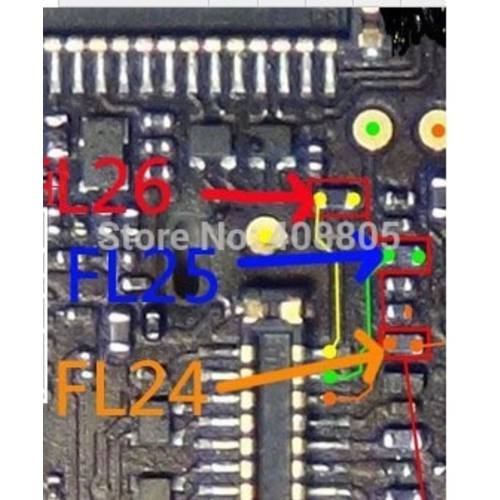 50pcs/lot for iphone 5 5G backlight not working solution backlight filter (FL24 FL25 FL26) Filter on logic board fix part