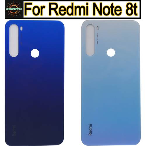 New For Xiaomi Redmi Note 8t Battery Cover Back Glass Panel Rear Door Housing Case For Redmi Note 8t Back Battery Cover