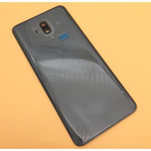 New Back Cover For LG G7 ThinQ Battery Cover Housing Glass G7+ G710 G710EM With Fingerprint Button Camera lens Adhesive Sticker