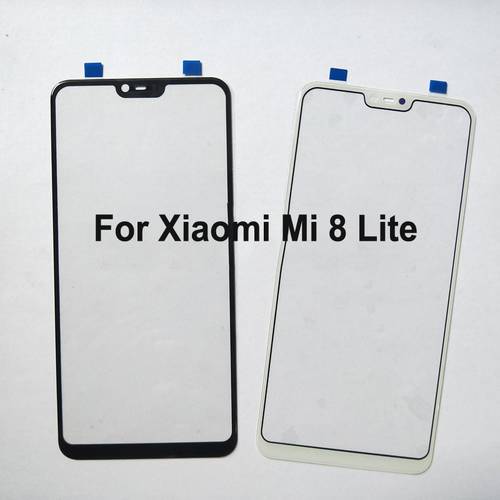 For Xiaomi Mi 8 Lite Touch Screen Glass Digitizer Panel Front Glass Sensor 6.26&39&39 For Mi 8 Lite 8Lite Without Flex