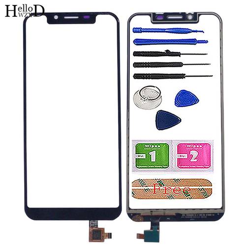 Mobile Touch Screen Sensor For Oukitel U18 Touch Screen Digitizer Front Glass Panel Capactive TouchScreen Sensor Tools Wipes