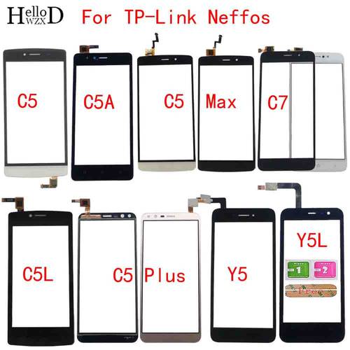 Mobile Touch Screen For TP-Link Neffos C5 C5A C5 Max C7 C5L C5 Plus Y5 Y5L Touch Screen Digitizer Panel Front Glass Lens Sensor
