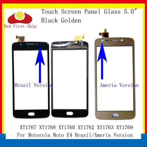 10Pcs/Lot Touch Screen For Motorola Moto E4 XT1767 XT1768 XT1760 XT1762 XT1763 Touch Panel Digitizer Sensor Front LCD Glass Lens