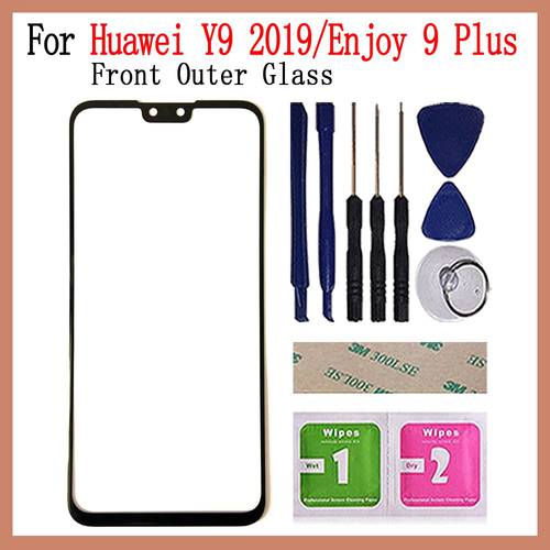 LCD Touch Panel Glass For Huawei Y6P Y7P Y8P 2020 Y9S Y9 2019 Y9 Prime 2019 Front Screen Outer Glass Lens Replacement