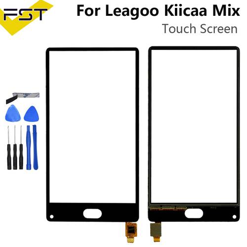 5.5&39&39Touch Glass Panel For Leagoo Kiicaa Mix Touch Screen Digitizer Sensor Front Outer Glass Lens Without LCD+ Tools