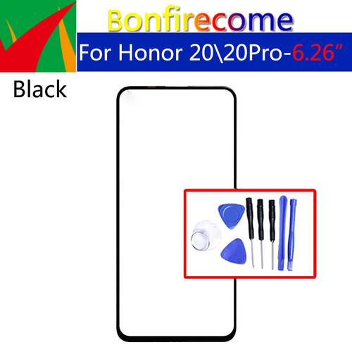 For Honor 20 YAL-AL00 TL00 L21 Front Touch Screen Glass Outer Lens For Honor 20 Pro 20Pro YAL-L41 AL10 TL10 LCD Glass