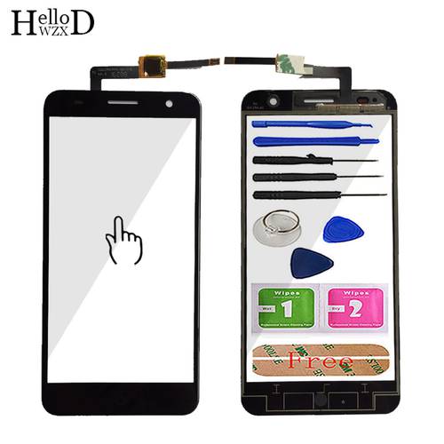 5.2 inch Touchscreen Front Glass For ZTE Blade V7 Touch Screen Glass Digitizer Panel Sensor Flex Cable Adhesive Gift Tools