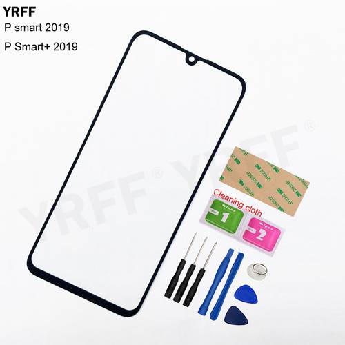 Outer Glass For Huawei P smart + 2019 (No LCD Touch Screen) Front Glass Outer Cover Assembly Parts