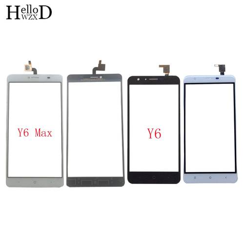 Mobile Touch Screen For Doogee Y6 Y6C Y6 Piano Y6 Max Touch Screen Digitizer Panel TouchScreen Lens Sensor Front Glass 3M Glue