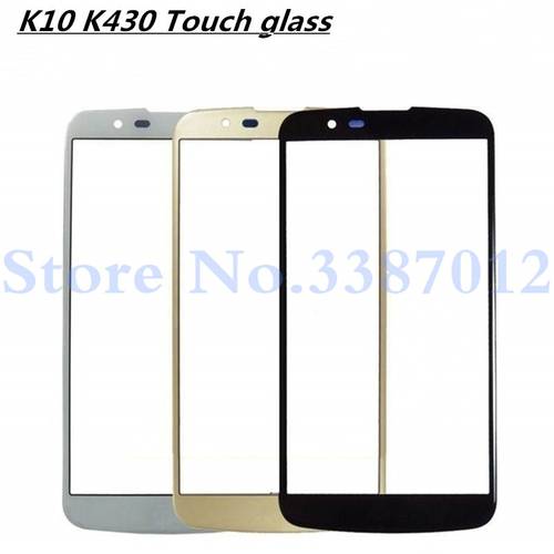 Front Panel Glass For LG K10 LTE K420N K430 K430DS F670 Touch Screen Digitizer LCD Display Outer Glass Cover