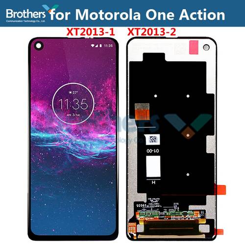 Original For Motorola One Action Vision LCD Display Touch Screen Digitizer for XT2013-1 XT2013-2 Screen Assembly XT1970-1 6.3