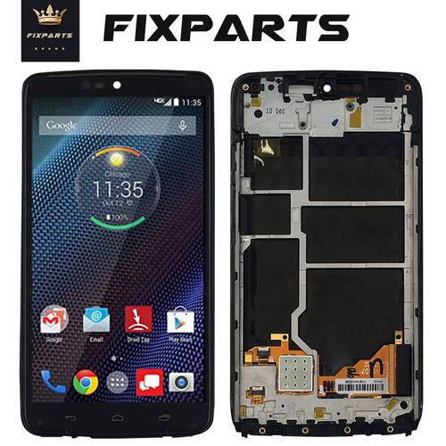 Tested Well For Motorola Moto Droid Turbo LCD XT1254 Display Touch Screen Digitizer Assembly Replace For Moto Maxx LCD XT1225