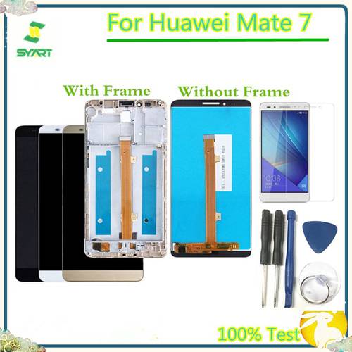 LCD Dispay Replacement Part For Mate 7 LCD Display Touch Screen Digitizer Assembly For Huawei Mate 7 MT7-L09 MT7-CL00