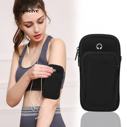 Oppselve Waterproof Sports Armband Phone Case For iPhone Samsung Huawei 6.5