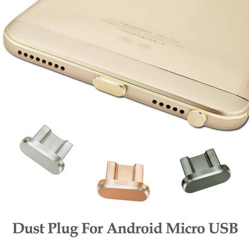 Micro USB Charger Port Dust Plug Metal Anti Dust Plug Interface Protector For Samsung Huawei OPPO Android Moible Phones