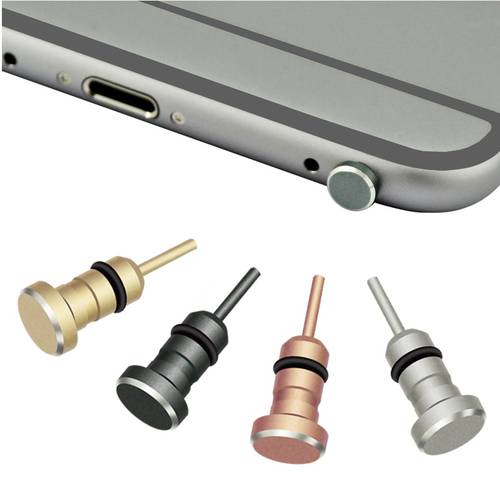 Metal Phone Sim Card Pin Tool + Audio 3.5mm Anti Dust Plug Earphone Headset Jack Plug For iPhone 6 6S Samsung S8 S9 Plus