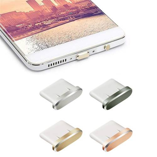 Type C Phone Dust Plug Aluminum Alloy Mobile Phone Charging Port USB Type-C Dust Plug for Android Samsung Xiaomi Huawei DustPlug