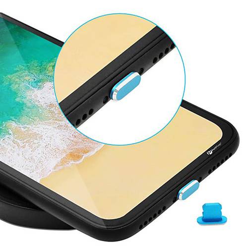 Metal Anti Dust Charger Dock Plug Stopper Cap Cover for iPhone 11 X XR Max 8 7 6S Plus 5S SE Cell Phone Accessories