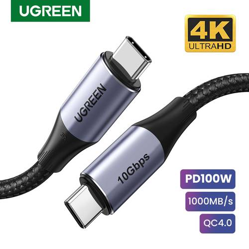UGREEN USB C to USB Type C Cable for Xiaomi mi 9 PD100W Quick Charge 4.0 Fast Charging USB C Cable for MacBook Pro iPad Pro Cord