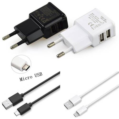 5V 2A EU Plug Wall Travel Charger Adapter 1M Micro USB Cable For Samsung galaxy S4 S6 S7 EDGE note 5 4 2 Phone Charger
