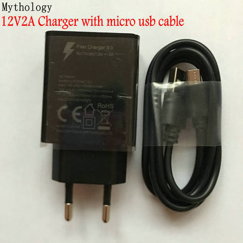 Power Adaptor For Original Doogee S60 Lite BL12000 Quick Charge Travel EU Plug Adapter Micro USB Cable 12V 2A