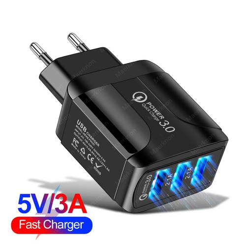 USB Fast Charger quick charge 3.0 4.0 Portable 3A fast charging adapter for iphone xiaomi redmi note 9 pro mobile phone chargers